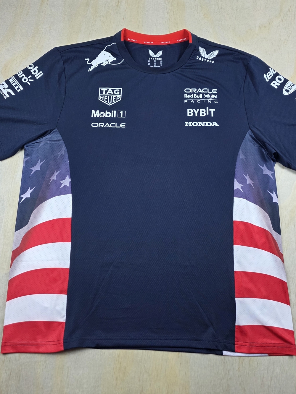 Castore Red Bull Racing Driver's Edition Jersey Men's 2XL Blue Mobil 1 ORB2